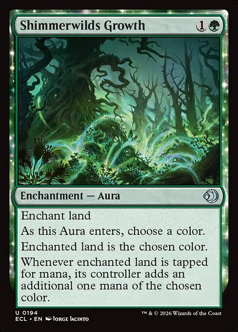 MTG Shimmerwilds Growth ECL 194 Regular Foil