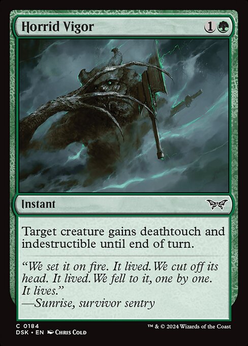 MTG Horrid Vigor DSK 184 Regular Foil