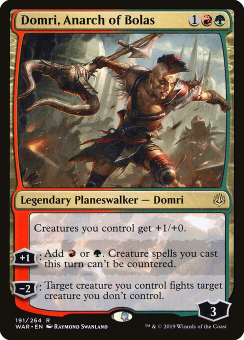 MTG Domri, Anarch of Bolas WAR 191 Standard Foil front