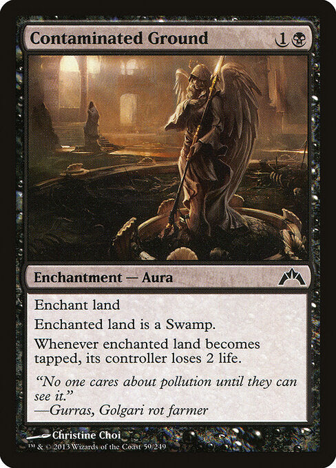 MTG Contaminated Ground GTC 059 Regular Foil