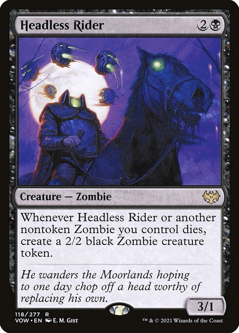 MTG Headless Rider VOW 118 Standard Foil front