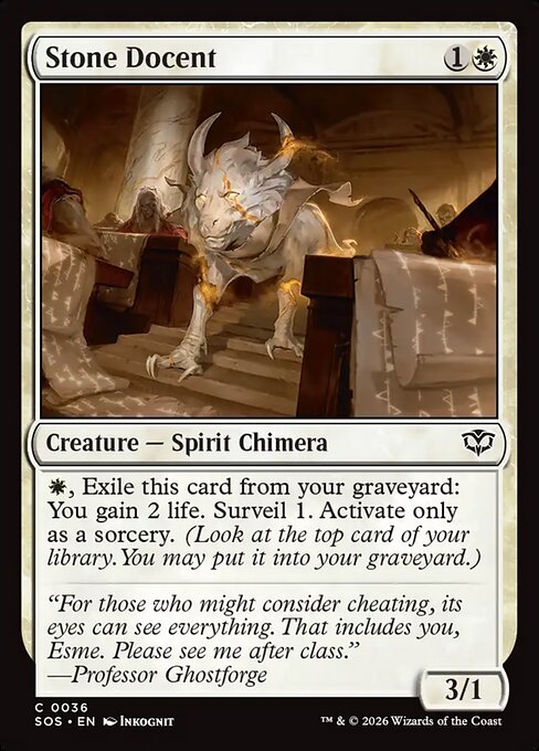 MTG Stone Docent SOS 036 Regular Foil