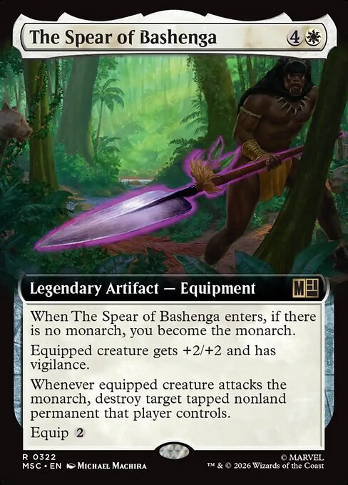 MTG The Spear of Bashenga MSC 322 Extended Art Nonfoil
