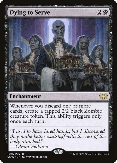 MTG Dying to Serve VOW 109 Standard Foil front