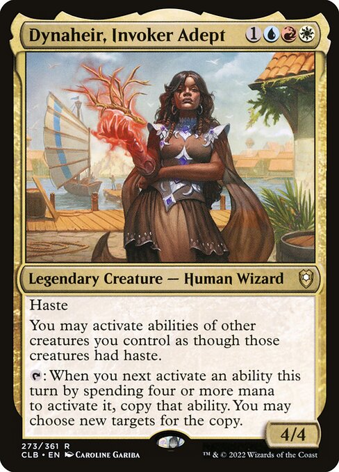 MTG Dynaheir, Invoker Adept CLB 273 Regular Nonfoil