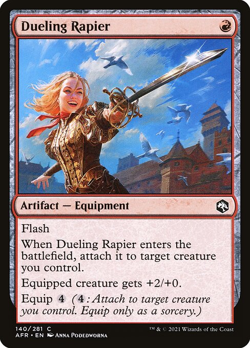 MTG Dueling Rapier AFR 140 Regular Foil