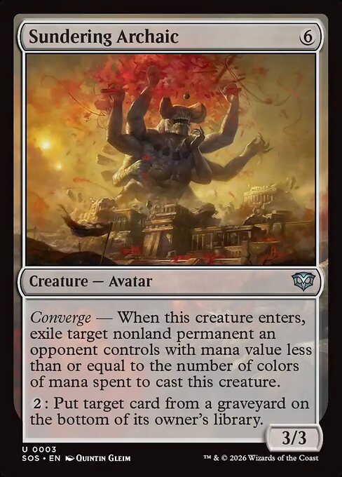MTG Sundering Archaic SOS 003 Regular Nonfoil