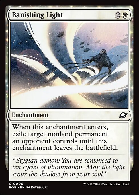 MTG Banishing Light EOE 006 Regular Foil