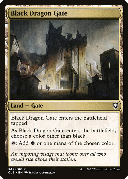 MTG Black Dragon Gate CLB 347 Regular Nonfoil