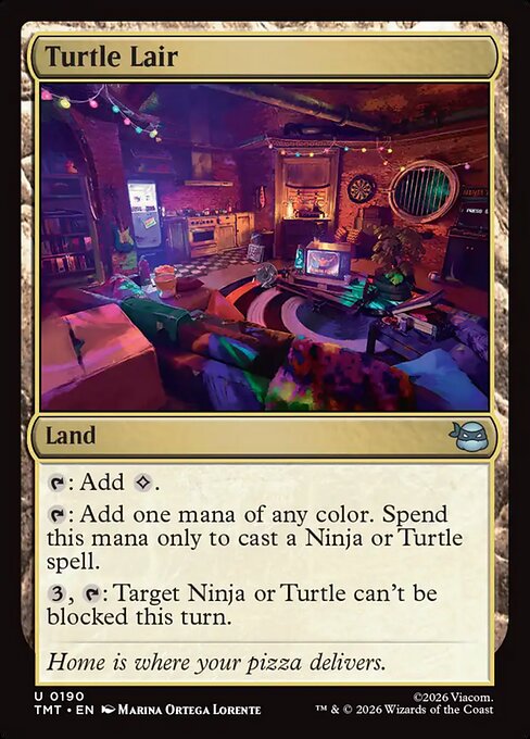 MTG Turtle Lair TMT 190 Regular Foil