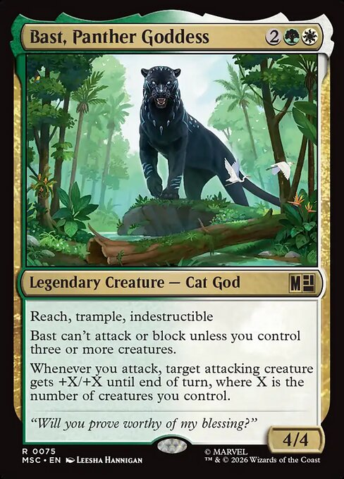 MTG Bast, Panther Goddess MSC 075 Regular Surge Foil