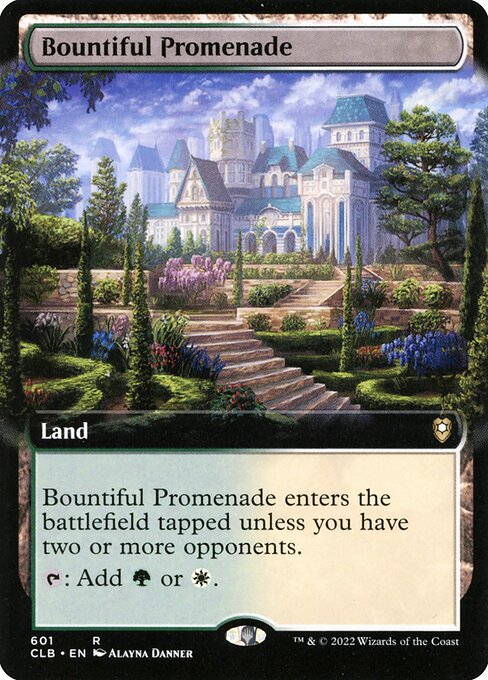 MTG Bountiful Promenade CLB 601 Extended Art Foil