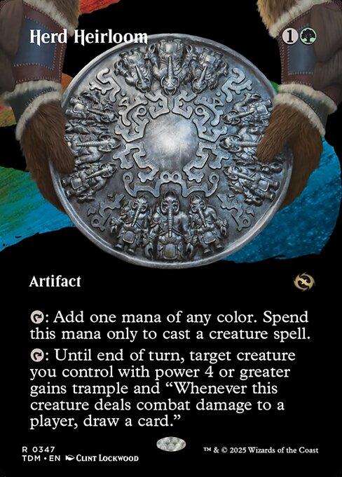 MTG Herd Heirloom TDM 347 Borderless Clan Nonfoil