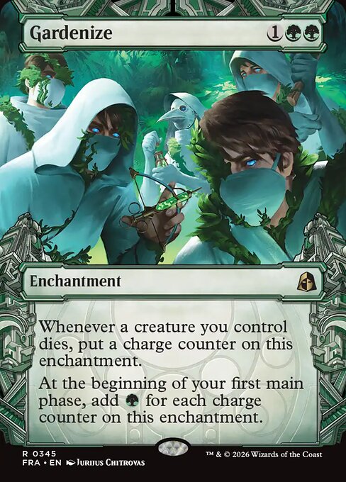 MTG Gardenize FRA 345 Sculptor's Stronghold Foil front