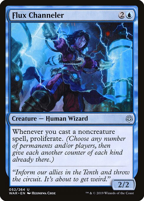 MTG Flux Channeler WAR 052 Standard Nonfoil front