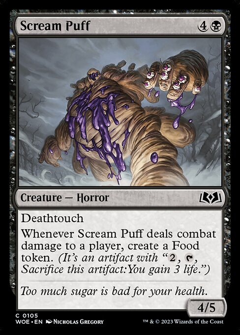 MTG Scream Puff WOE 105 Regular Nonfoil