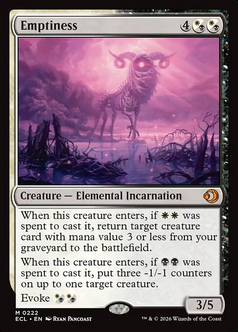 MTG Emptiness ECL 222 Regular Foil