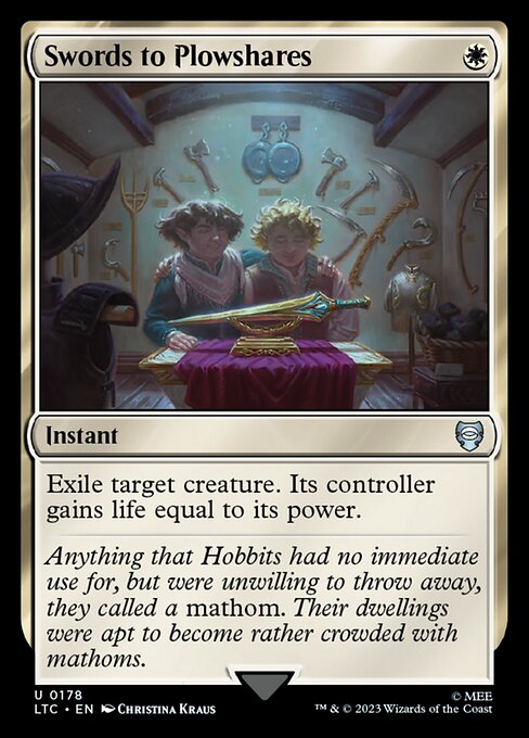 MTG Swords to Plowshares LTC 178 Alternate Art Nonfoil