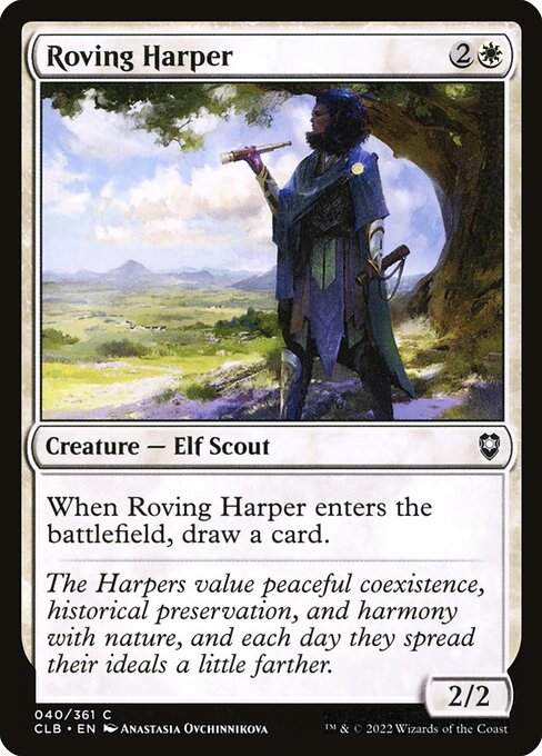 MTG Roving Harper CLB 040 Regular Nonfoil