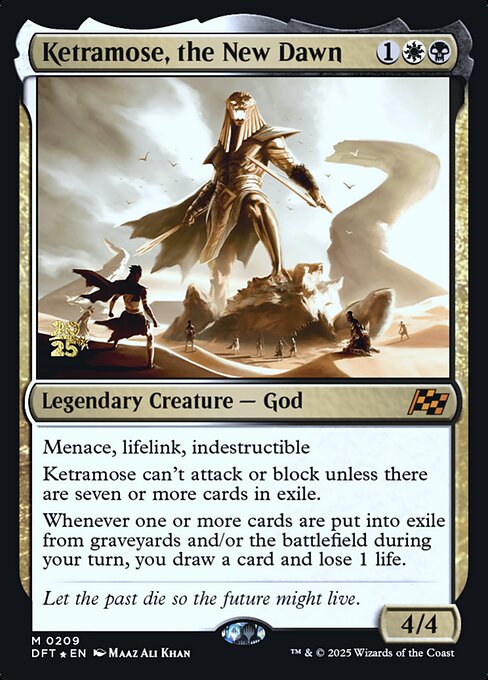 MTG Ketramose, the New Dawn PDFT 209s Prerelease Foil