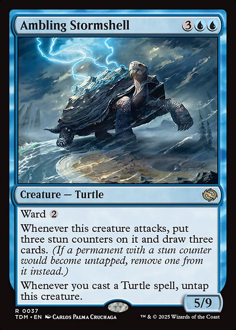 MTG Ambling Stormshell TDM 037 Regular Foil
