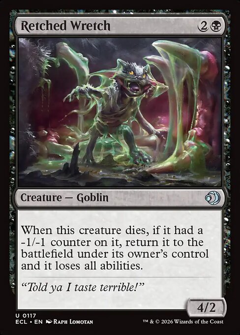 MTG Retched Wretch ECL 117 Regular Foil