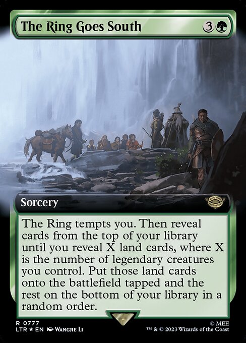 MTG The Ring Goes South LTR 777 Extended Art Surge Foil