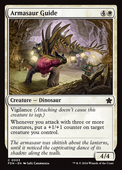 MTG Armasaur Guide FDN 003 Regular Foil