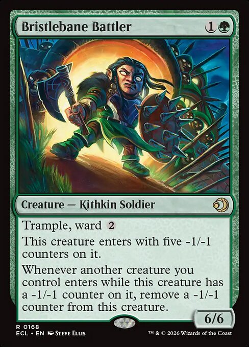MTG Bristlebane Battler ECL 168 Regular Foil