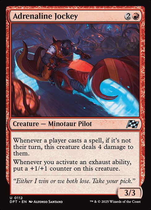 MTG Adrenaline Jockey DFT 112 Regular Nonfoil