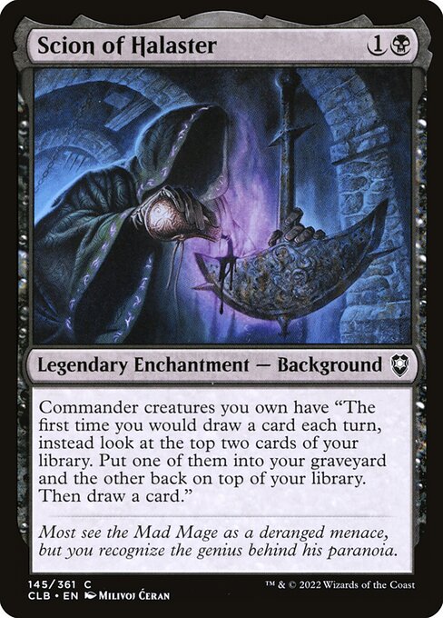 MTG Scion of Halaster CLB 145 Regular Foil