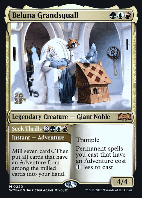 MTG Beluna Grandsquall // Seek Thrills PWOE 220s Prerelease Foil