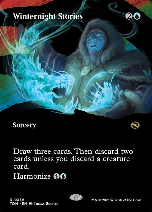 MTG Winternight Stories TDM 336 Borderless Clan Foil