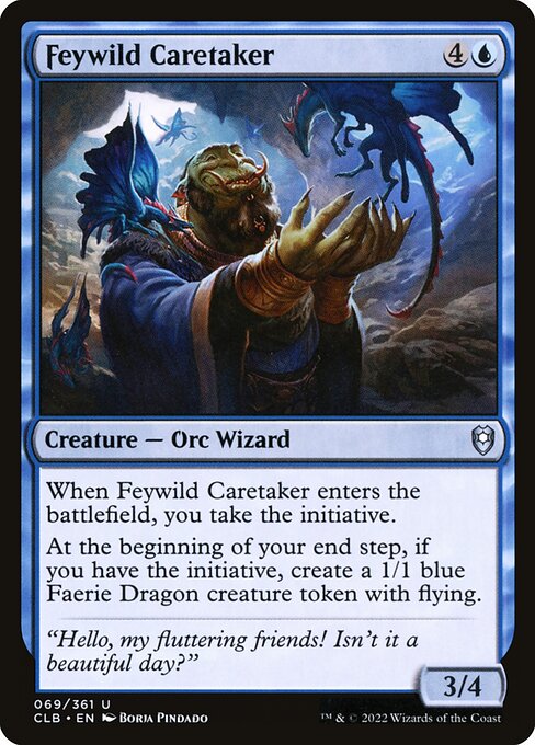 MTG Feywild Caretaker CLB 069 Regular Nonfoil