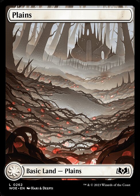MTG Plains WOE 262 Regular Foil