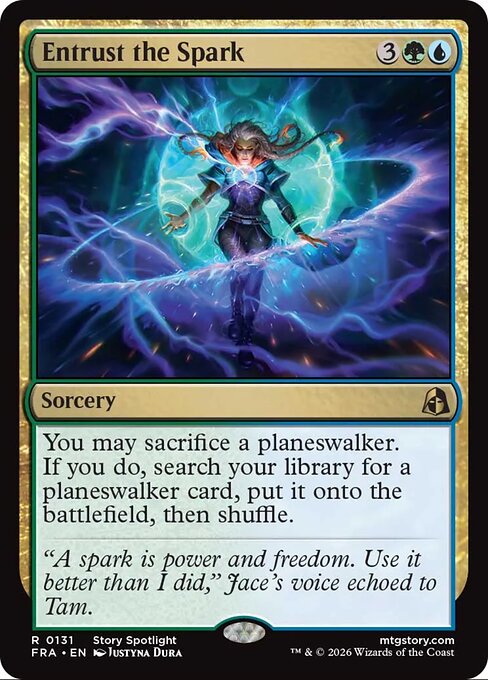 MTG Entrust the Spark FRA 131 Standard Foil front