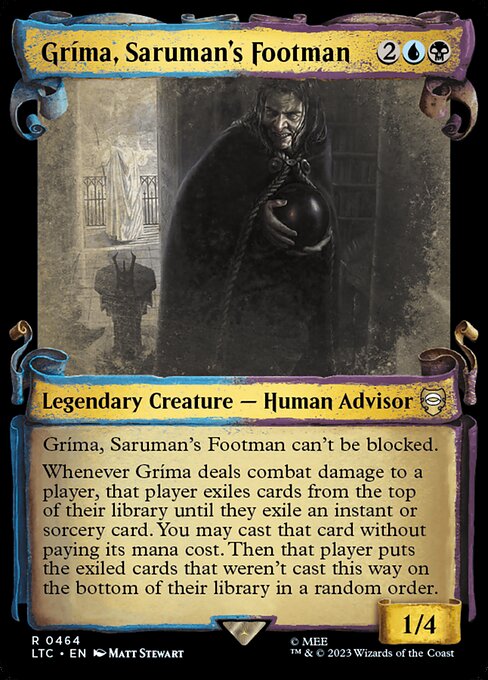 MTG Gríma, Saruman's Footman LTC 464 Alternate Art Nonfoil
