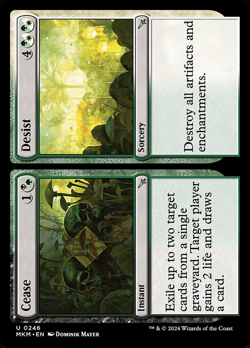 MTG Cease // Desist MKM 246 Regular Nonfoil