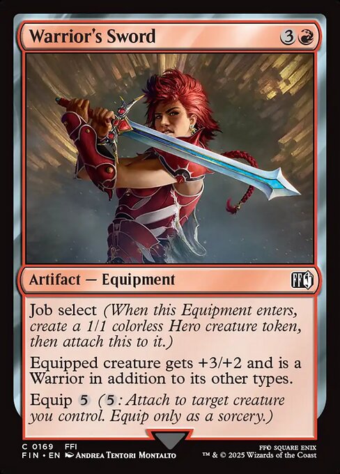 MTG Warrior's Sword FIN 169 Regular Foil