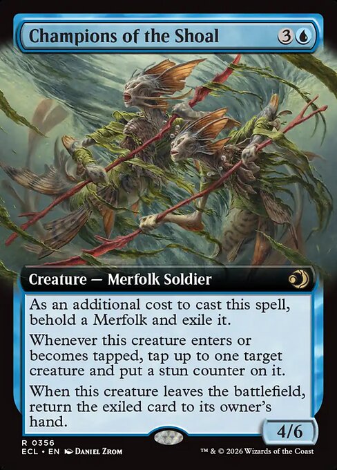 MTG Champions of the Shoal ECL 356 Extended Art Nonfoil