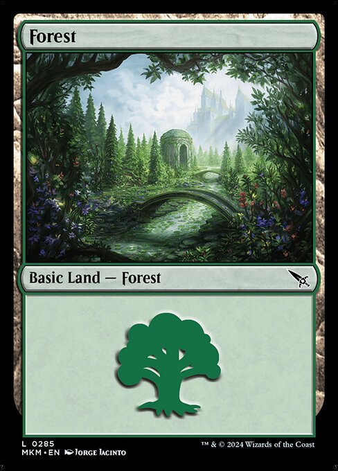 MTG Forest MKM 285 Regular Foil