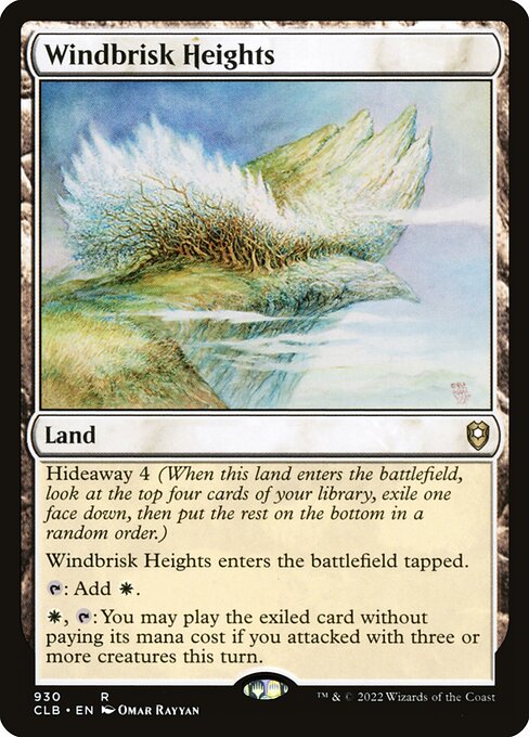 MTG Windbrisk Heights CLB 930 Commander Deck Nonfoil