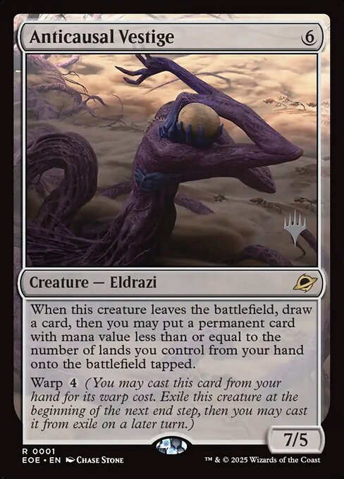 MTG Anticausal Vestige PEOE 001p Promo Pack Foil