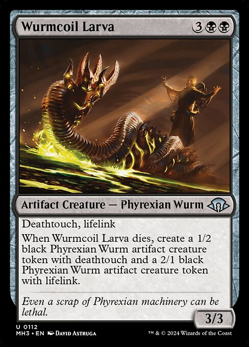 MTG Wurmcoil Larva MH3 112 Regular Foil