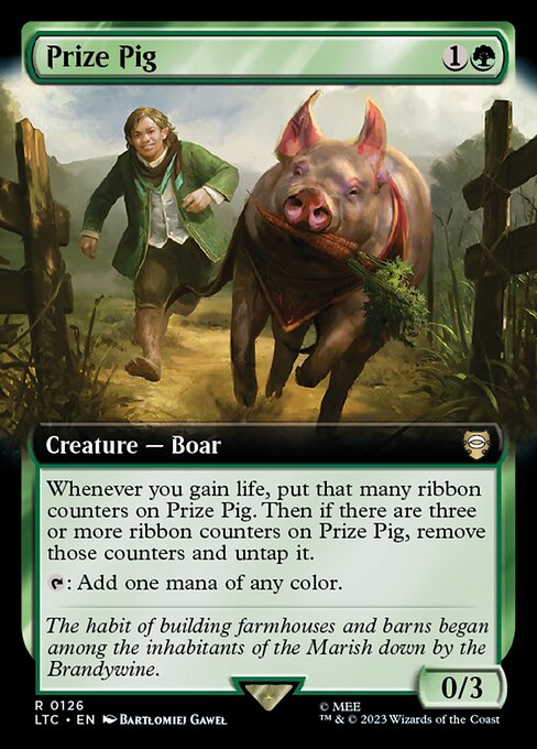 MTG Prize Pig LTC 126 Extended Art Nonfoil