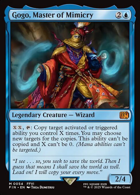 MTG Gogo, Master of Mimicry FIN 054 Regular Nonfoil