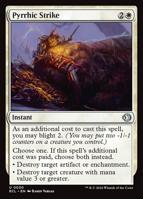 MTG Pyrrhic Strike ECL 030 Regular Foil