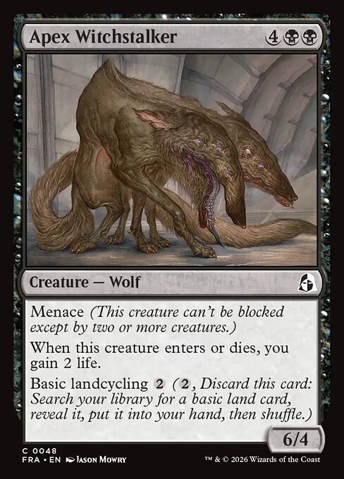MTG Apex Witchstalker FRA 048 Standard Nonfoil front