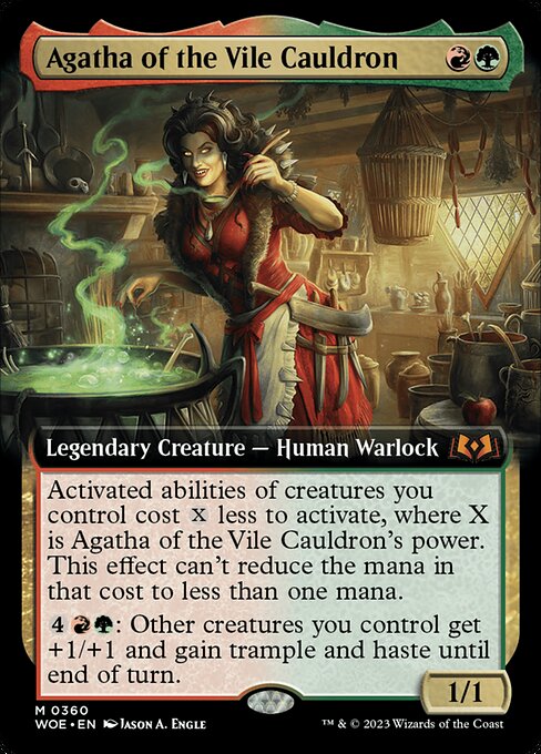 MTG Agatha of the Vile Cauldron WOE 360 Extended Art Foil