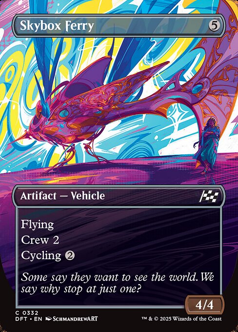 MTG Skybox Ferry DFT 332 Borderless Revved Up Foil